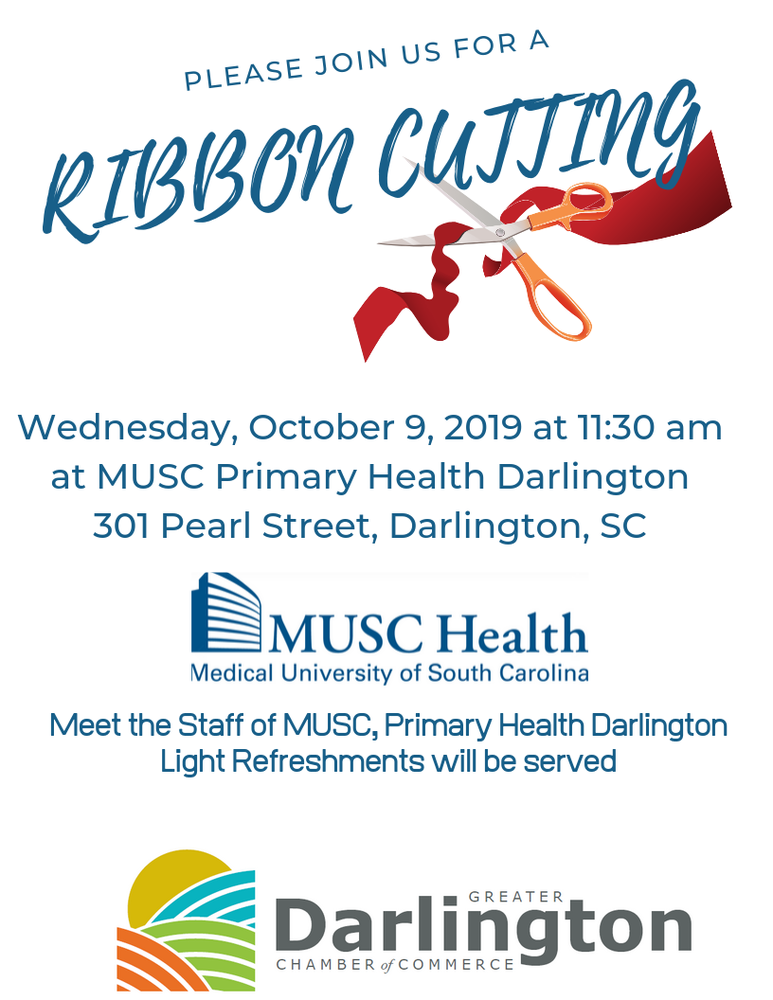 Ribbon Cutting Event Flyer Wednesday