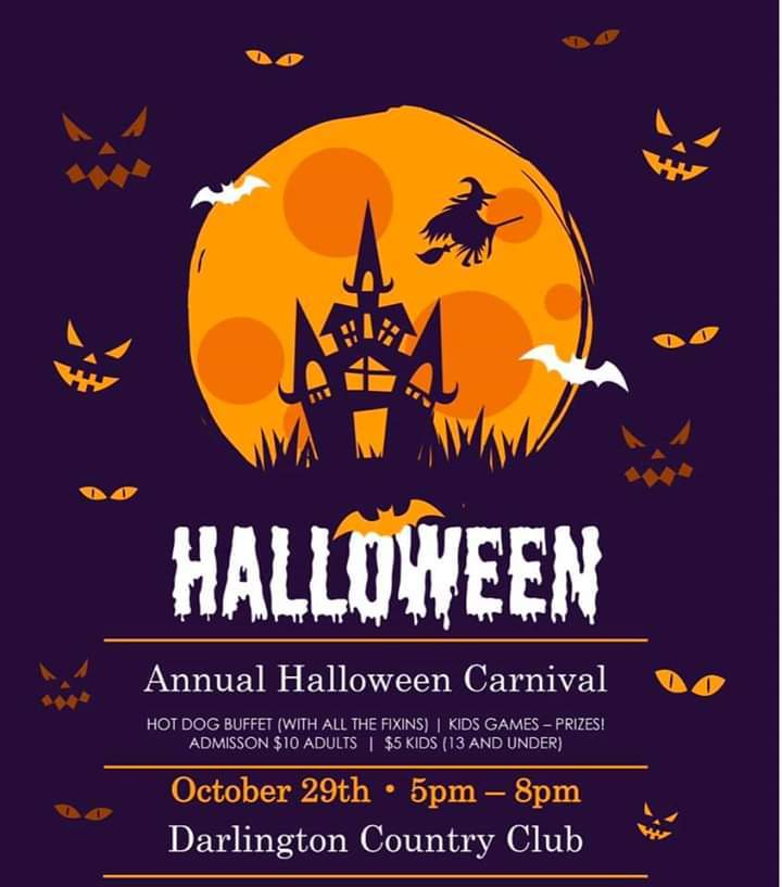 Halloween Carnival at Darlington Country Club Oct. 29 flyer