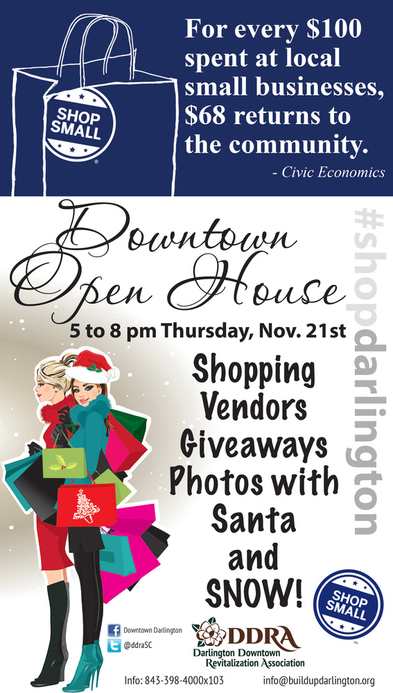 ShopSmall Downtown Open House Nov. 19