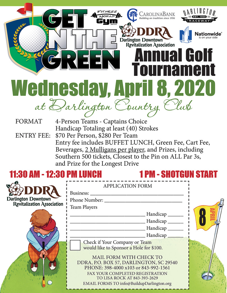 Play a round with the DDRA April 8 at Darlington Country Club