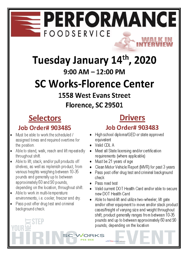 January 14 Hiring Event