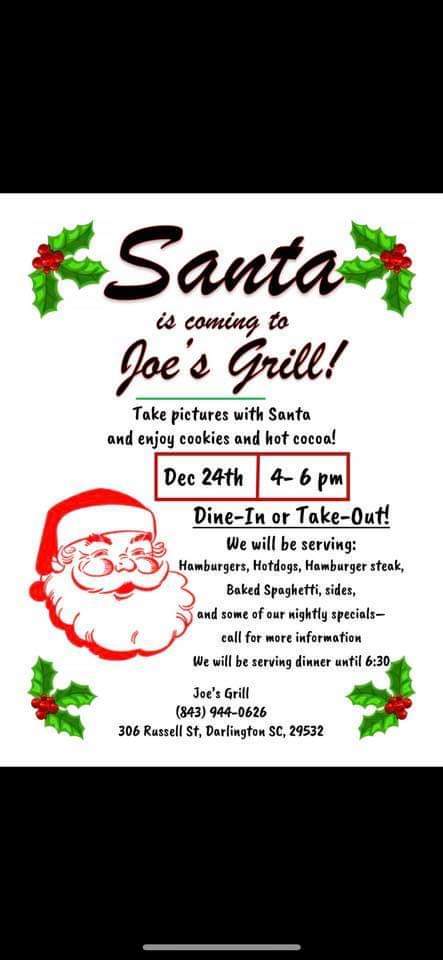 122419 Santa at Joes Grill