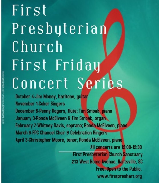 First Friday Concerts Flyer