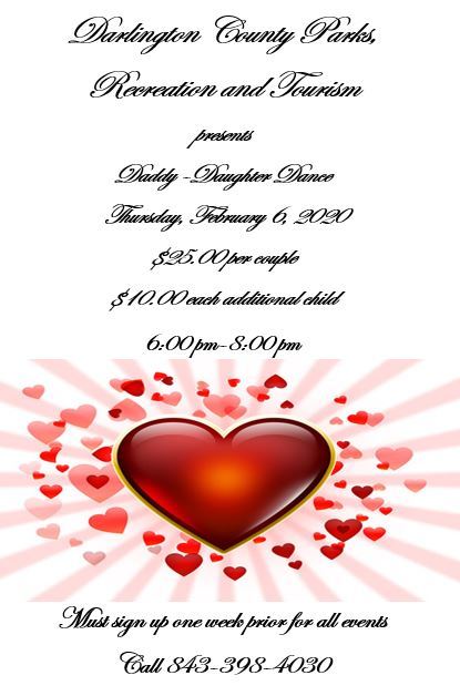 Daddy Daughter Dance 2020 Flyer