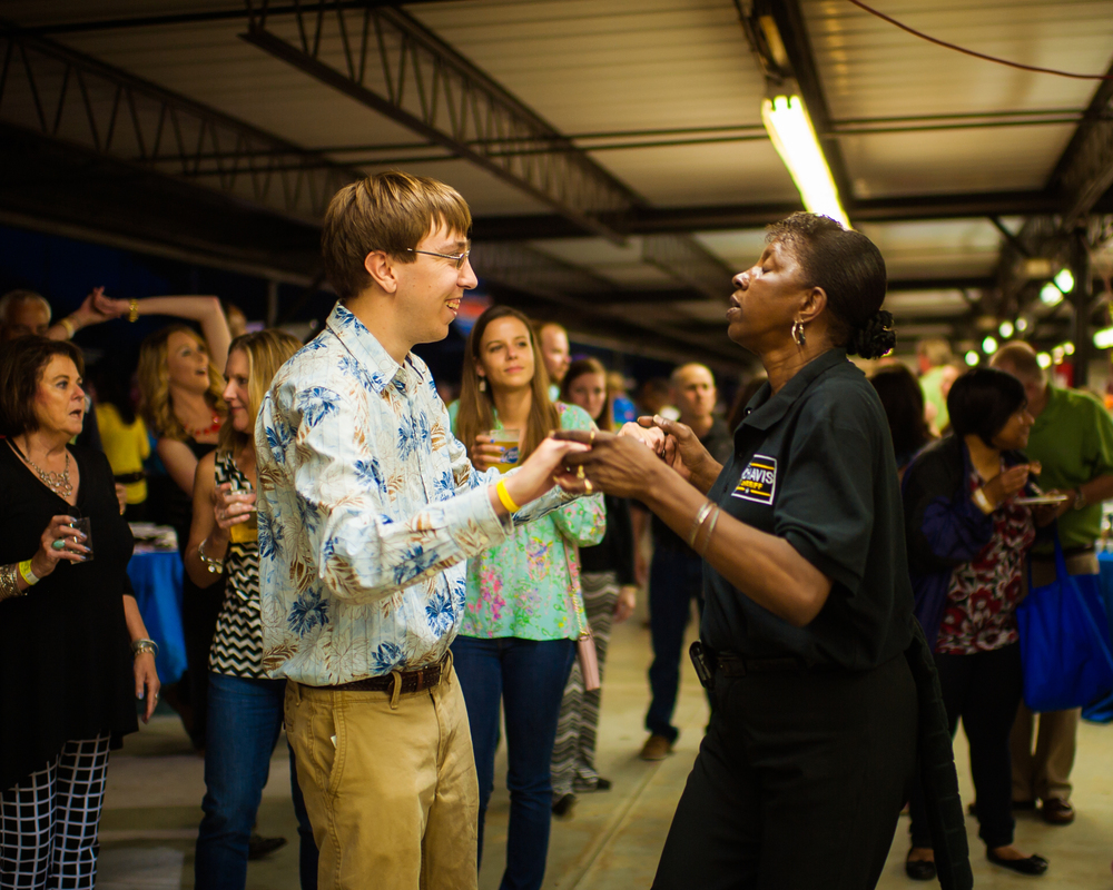 People dancing at the Taste of Darlington