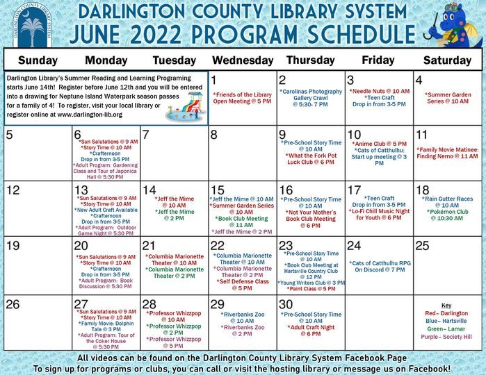 060022 Full Library Schedule