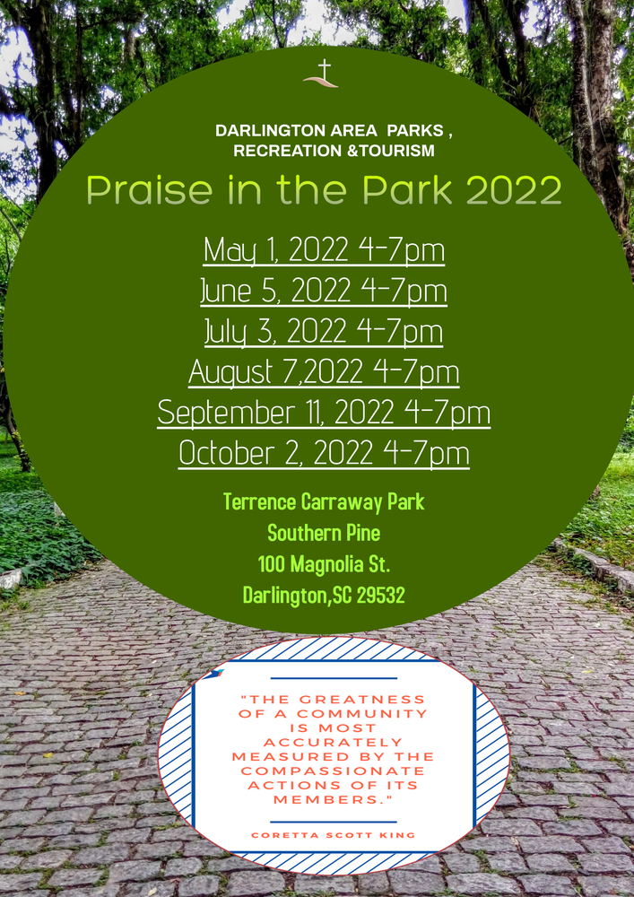 2022 Praise in the Park Schedule