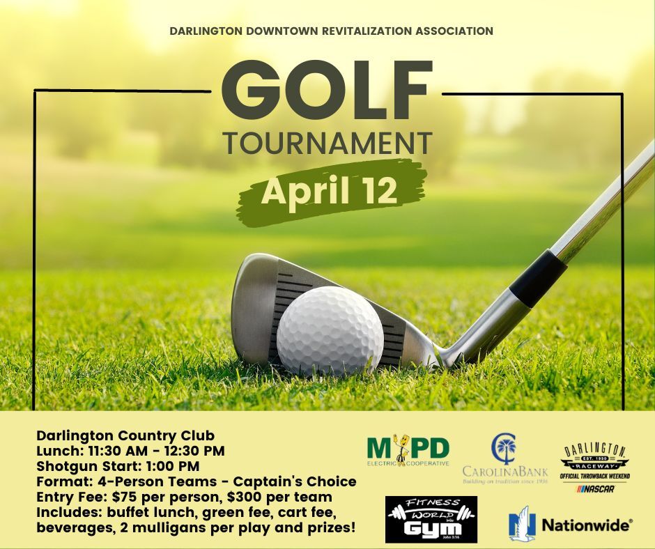 DDRA Golf Tournament Flyer - content above